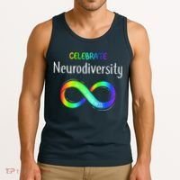 Celebrate Neurodiversity Autism Awareness Month Infinity Tank Top thumb 3