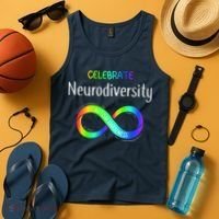 Celebrate Neurodiversity Autism Awareness Month Infinity Tank Top thumb 4