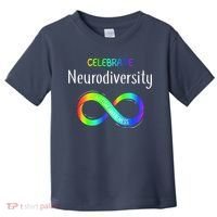 Celebrate Neurodiversity Autism Awareness Month Infinity Toddler T-Shirt thumb 0