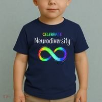 Celebrate Neurodiversity Autism Awareness Month Infinity Toddler T-Shirt thumb 2