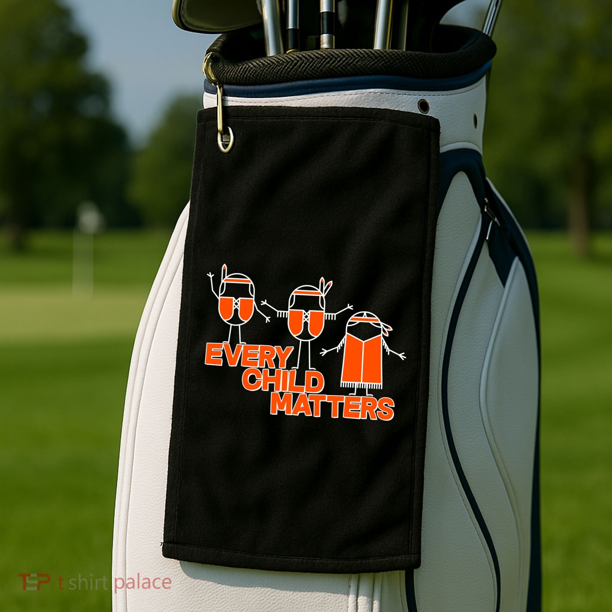 Cute Native American Every Child Matters Golf Towel