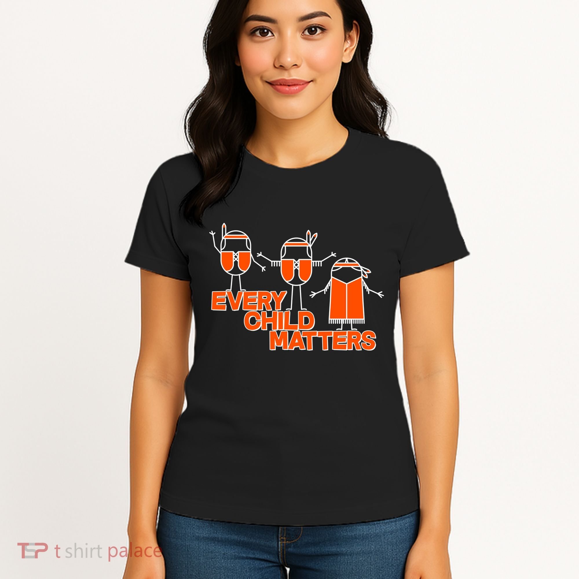Cute Native American Every Child Matters Women's T-Shirt