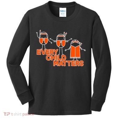 Cute Native American Every Child Matters Kids Long Sleeve Shirt