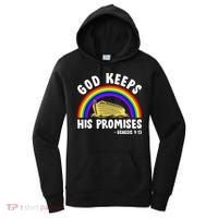 Christian Noah Ark Jesus God Keeps His Promises Rainbow Women's Hoodie thumb 0