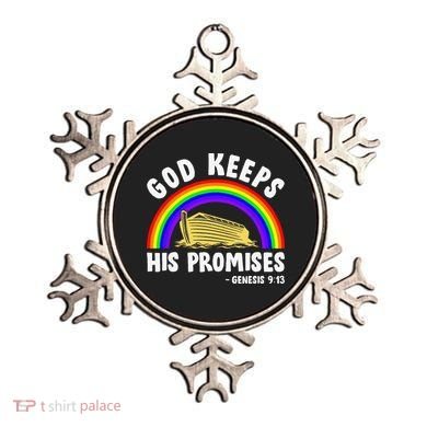 Christian Noah Ark Jesus God Keeps His Promises Rainbow Ornament
