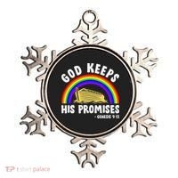 Christian Noah Ark Jesus God Keeps His Promises Rainbow Ornament thumb 0