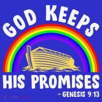 Christian Noah Ark Jesus God Keeps His Promises Rainbow Toddler Hoodie thumb 2