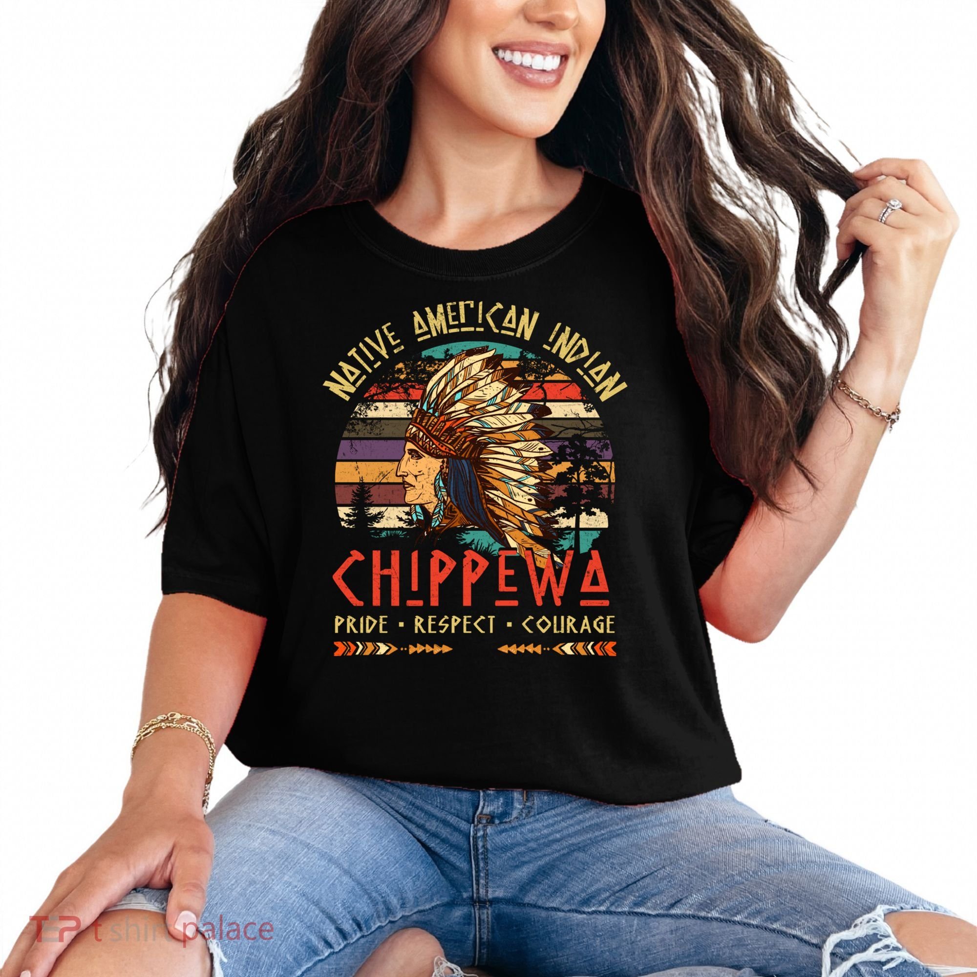 Chippewa Native American Indian Pride Indigenous Tribe Comfort Colors T-Shirt