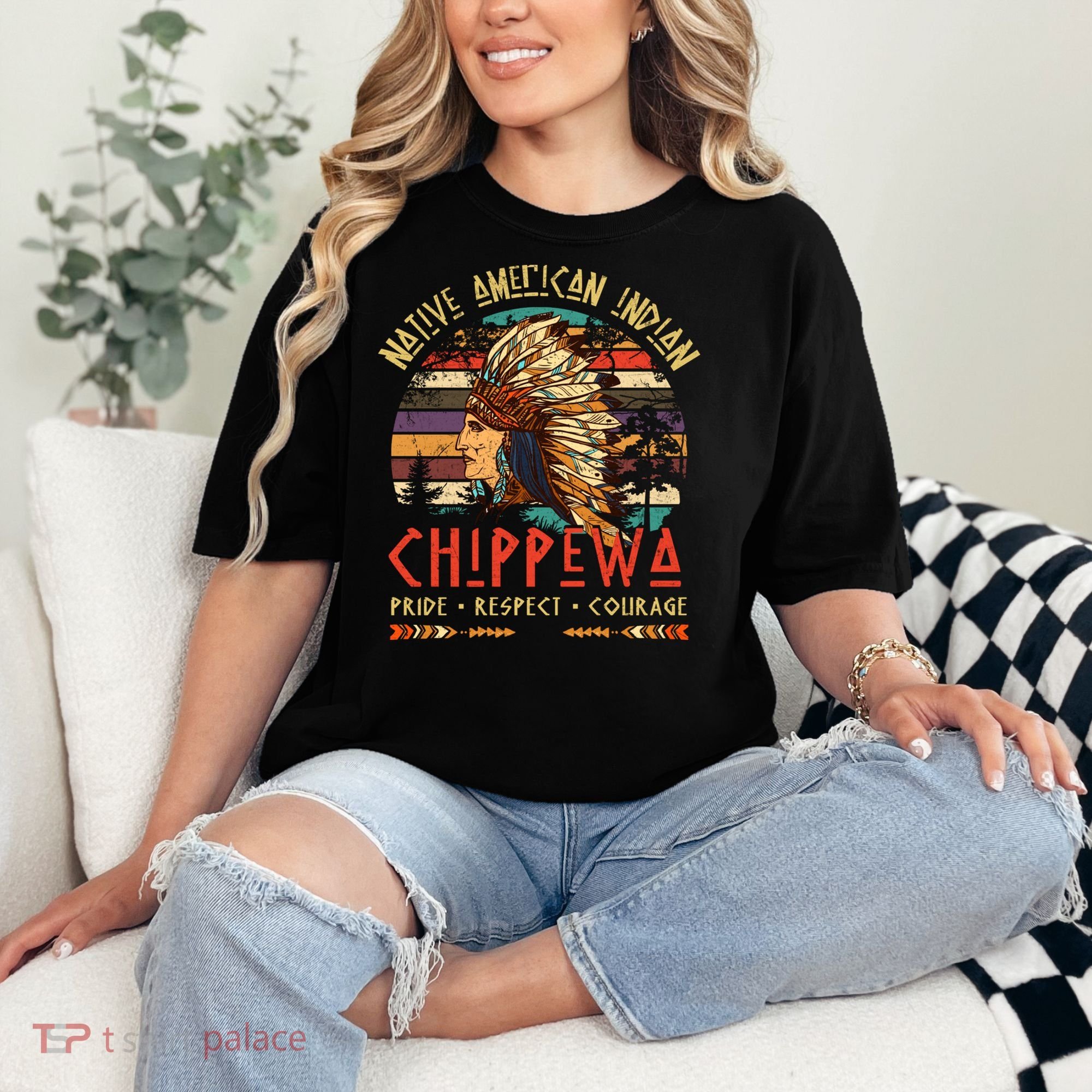 Chippewa Native American Indian Pride Indigenous Tribe Comfort Colors T-Shirt