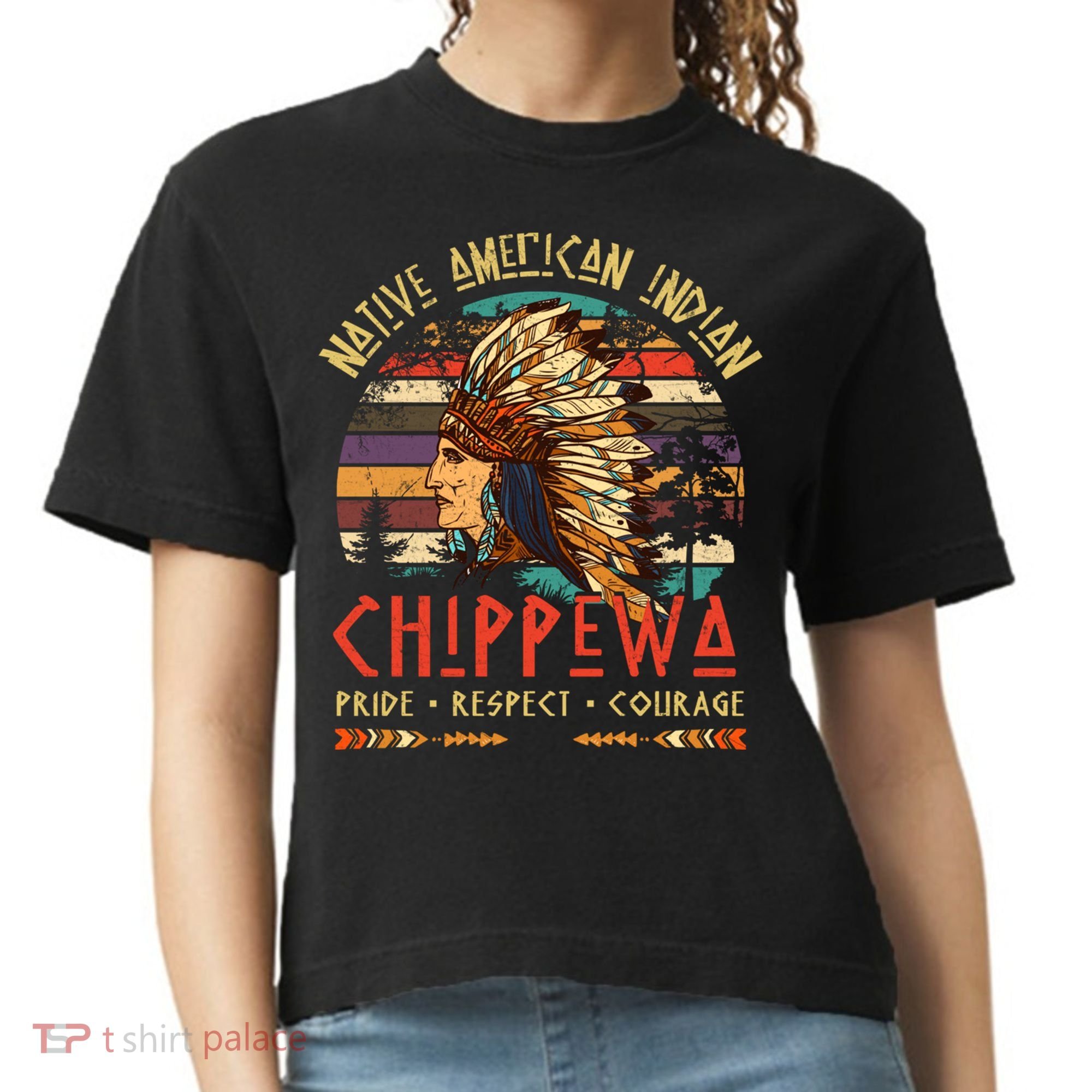 Chippewa Native American Indian Pride Indigenous Tribe Comfort Colors Boxy T-Shirt