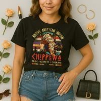 Chippewa Native American Indian Pride Indigenous Tribe Comfort Colors Boxy T-Shirt thumb 2