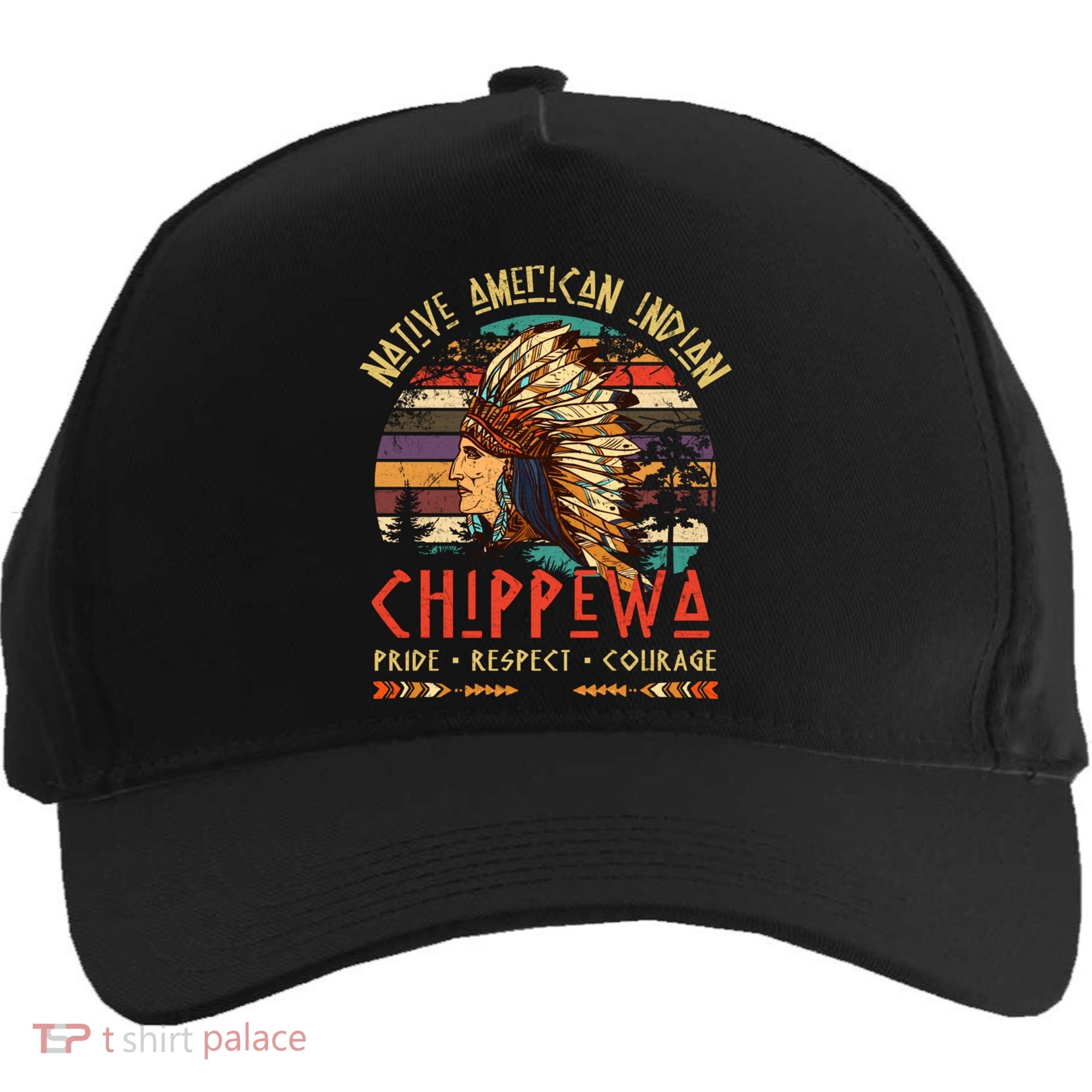 Chippewa Native American Indian Pride Indigenous Tribe Five-Panel Snapback Cap