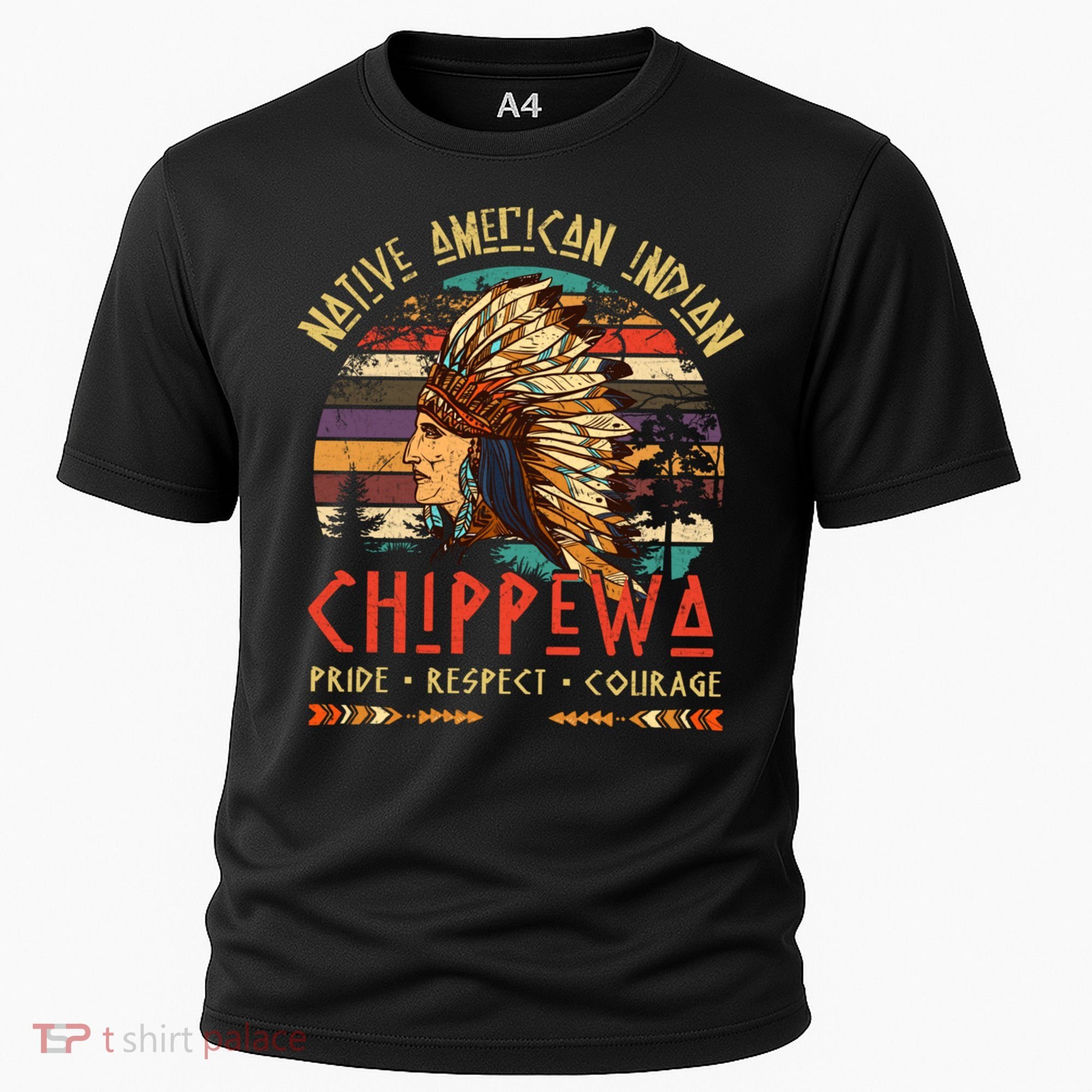 Chippewa Native American Indian Pride Indigenous Tribe Cooling Performance Crew T-Shirt