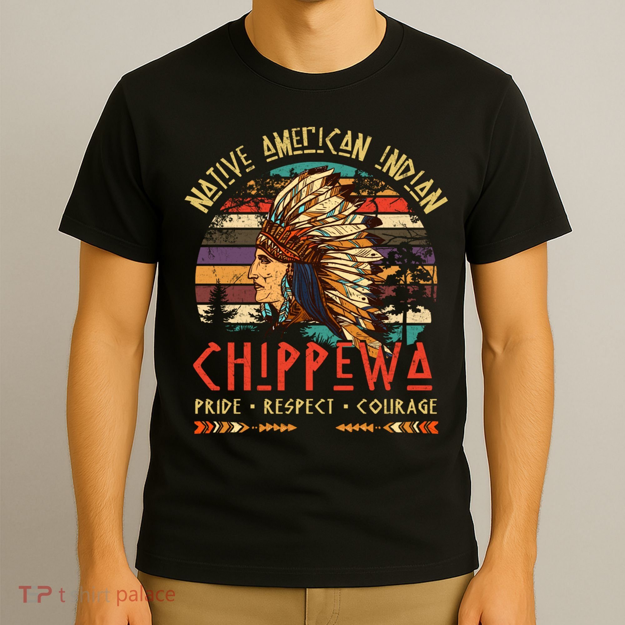 Chippewa Native American Indian Pride Indigenous Tribe T-Shirt