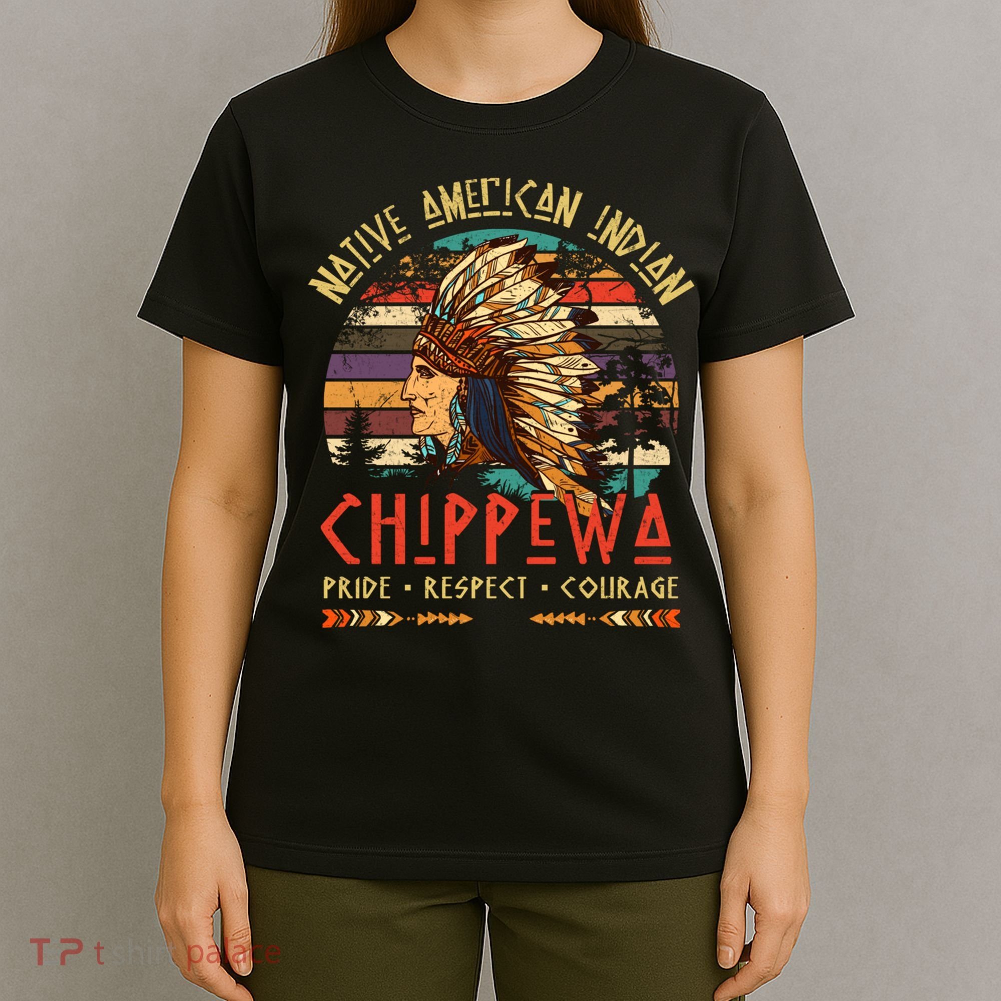 Chippewa Native American Indian Pride Indigenous Tribe T-Shirt