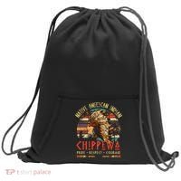 Chippewa Native American Indian Pride Indigenous Tribe Sweatshirt Cinch Pack Bag thumb 0