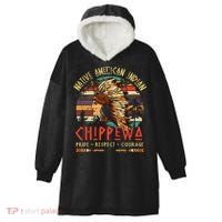 Chippewa Native American Indian Pride Indigenous Tribe Hooded Wearable Blanket thumb 0