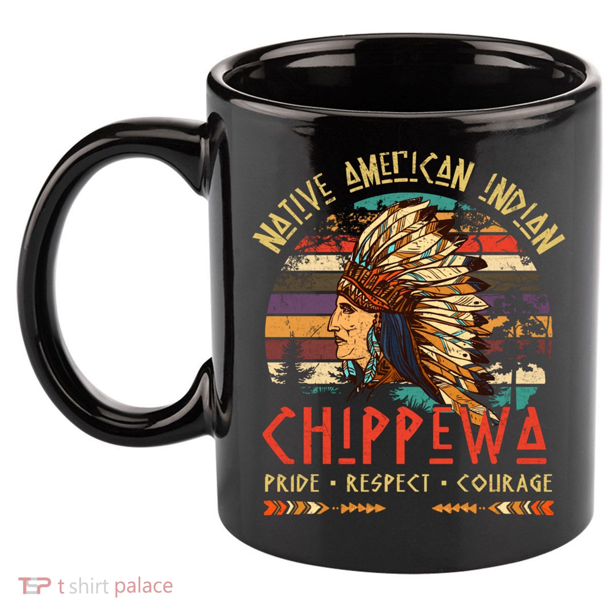 Chippewa Native American Indian Pride Indigenous Tribe 11oz C Handle Ceramic Mug