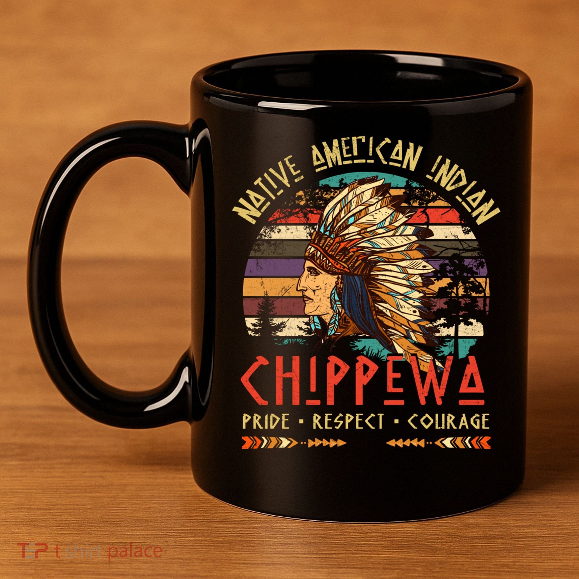 Chippewa Native American Indian Pride Indigenous Tribe 11oz C Handle Ceramic Mug