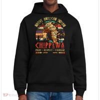 Chippewa Native American Indian Pride Indigenous Tribe District V.I.T. Heavyweight Hoodie thumb 0