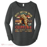Chippewa Native American Indian Pride Indigenous Tribe Women's Perfect Tri Tunic Long Sleeve Shirt thumb 0