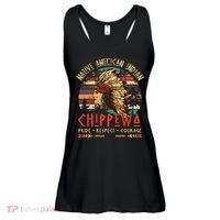Chippewa Native American Indian Pride Indigenous Tribe Ladies Essential Flowy Tank thumb 0