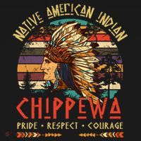 Chippewa Native American Indian Pride Indigenous Tribe Ladies PosiCharge Competitor Racerback Tank thumb 2