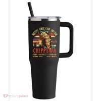 Chippewa Native American Indian Pride Indigenous Tribe 40oz Vacuum Insulated Stainless Steel Travel Tumbler thumb 0