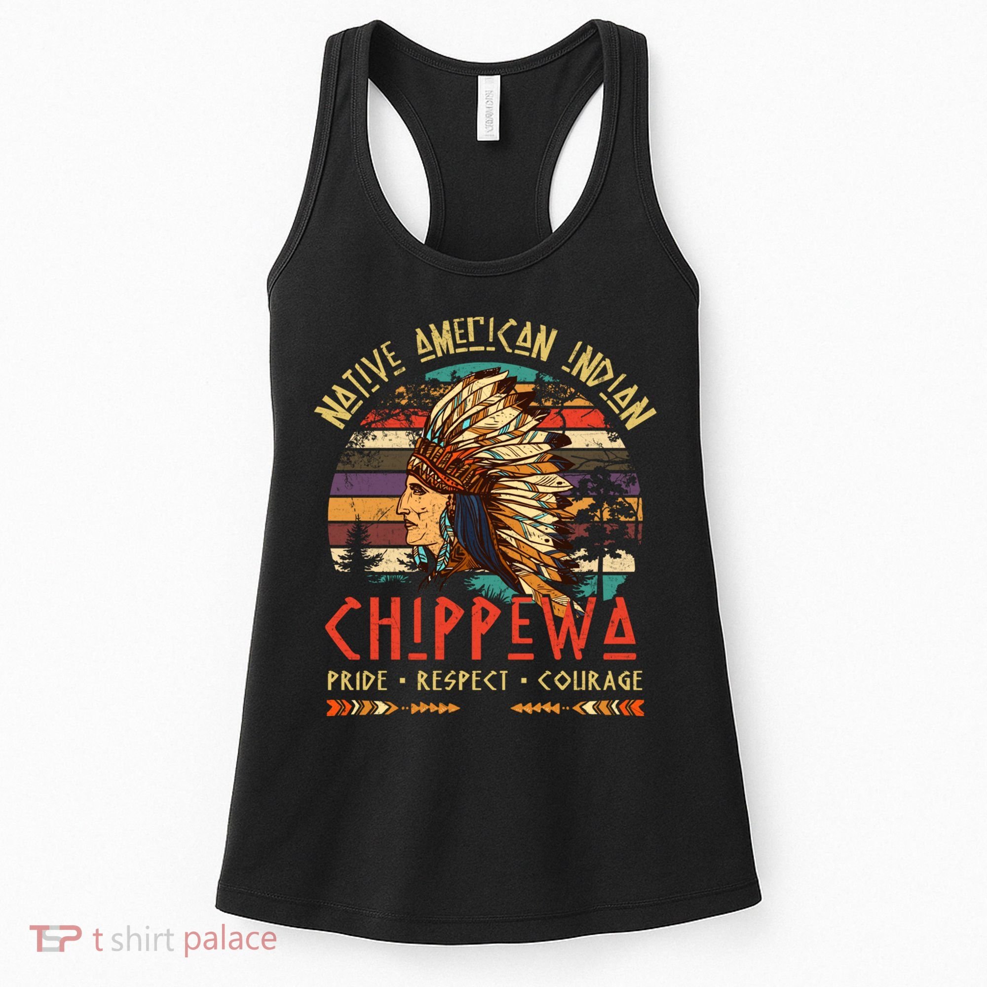 Chippewa Native American Indian Pride Indigenous Tribe Women's Tank Top