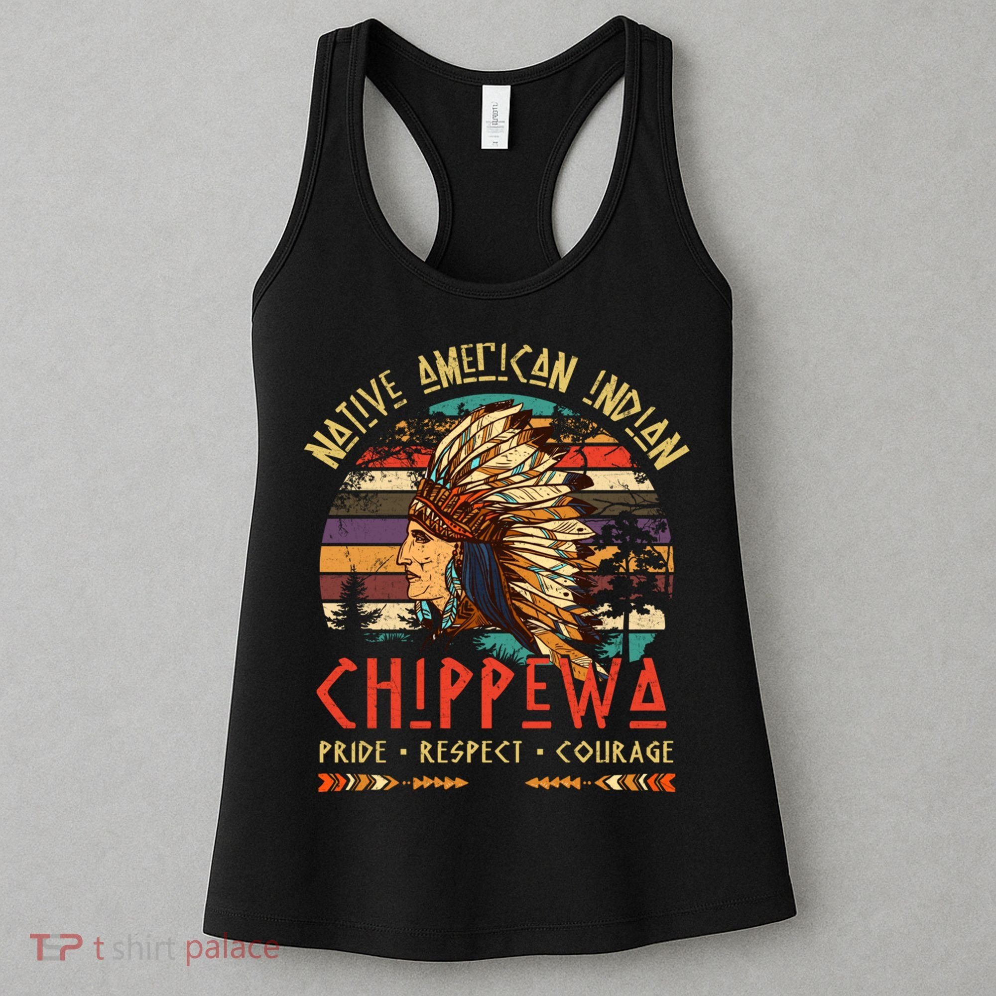 Chippewa Native American Indian Pride Indigenous Tribe Women's Tank Top