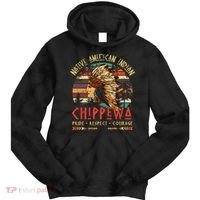 Chippewa Native American Indian Pride Indigenous Tribe Tie Dye Hoodie thumb 0