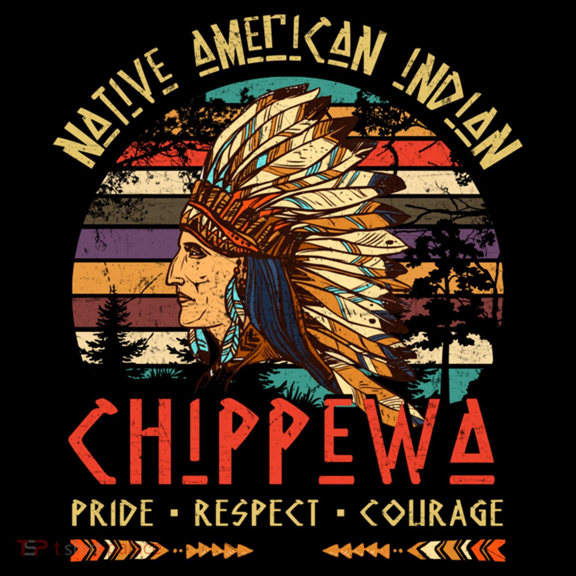 Chippewa Native American Indian Pride Indigenous Tribe Tall Hoodie