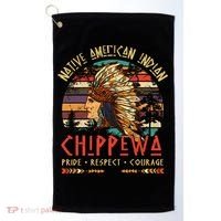 Chippewa Native American Indian Pride Indigenous Tribe Golf Towel thumb 0