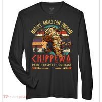 Chippewa Native American Indian Pride Indigenous Tribe Zone Performance Long-Sleeve T-Shirt thumb 0