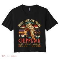 Chippewa Native American Indian Pride Indigenous Tribe Women's Crop Top Tee thumb 0