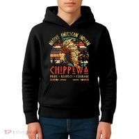Chippewa Native American Indian Pride Indigenous Tribe Kids Hoodie thumb 4