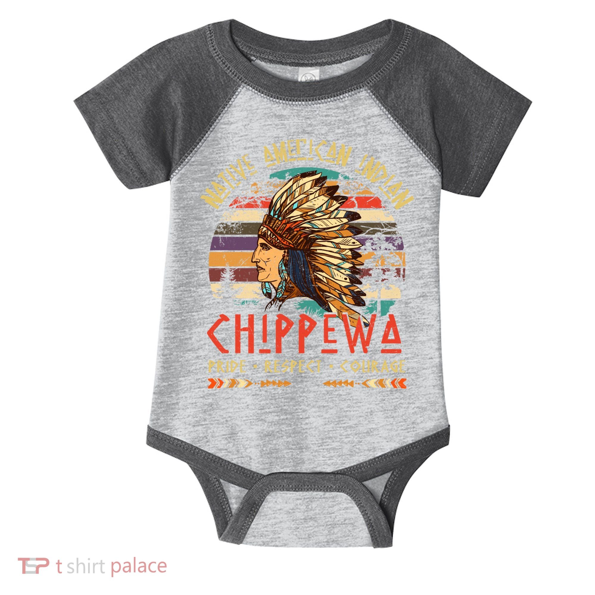 Chippewa Native American Indian Pride Indigenous Tribe Infant Baby Jersey Bodysuit