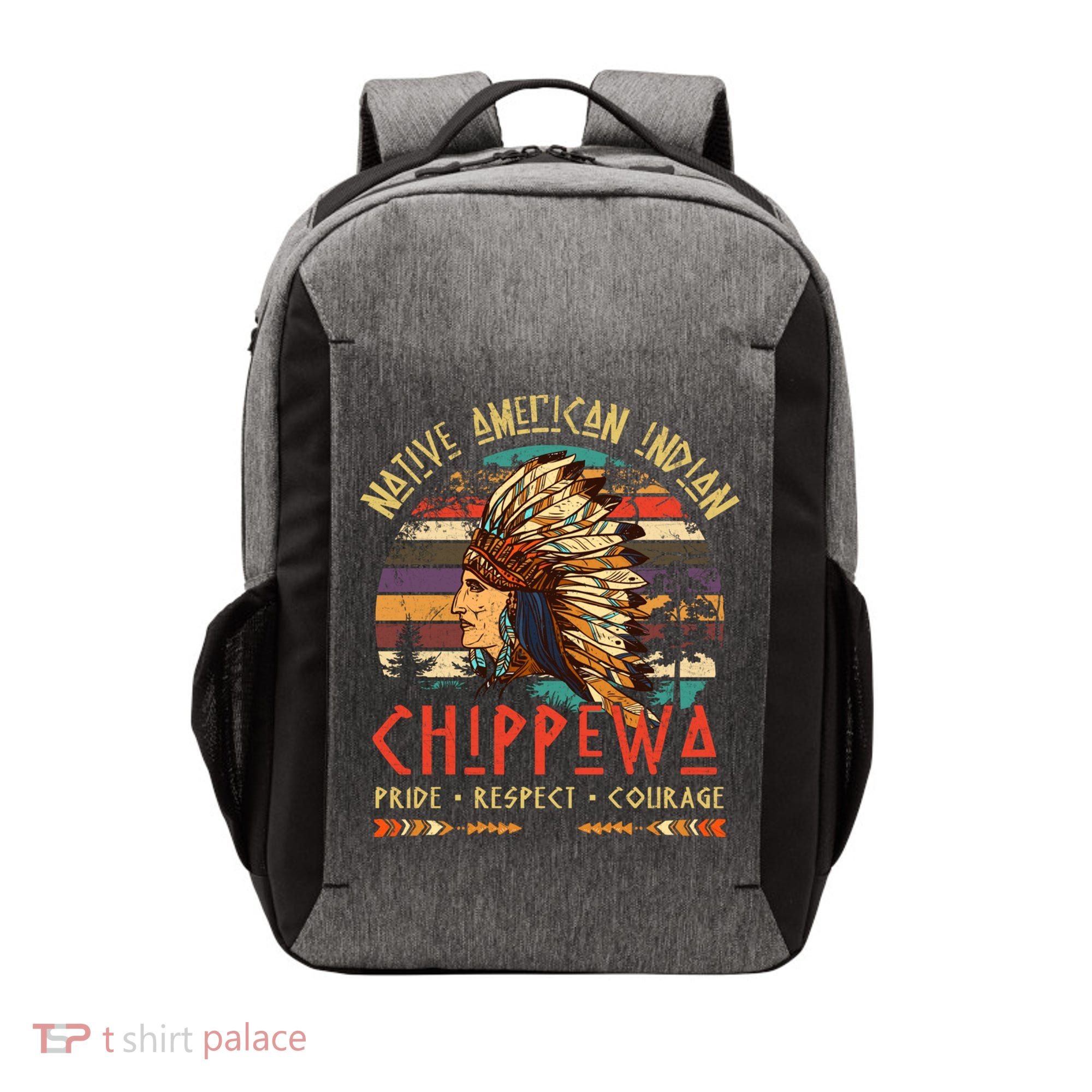 Chippewa Native American Indian Pride Indigenous Tribe Vector Backpack