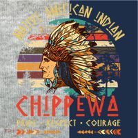 Chippewa Native American Indian Pride Indigenous Tribe Kids Colorblock Raglan Jersey thumb 2