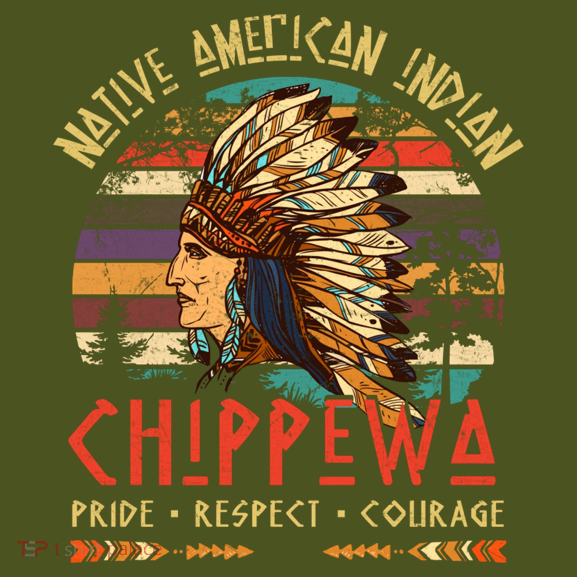 Chippewa Native American Indian Pride Indigenous Tribe The Baniff Cuffed Pom Beanie