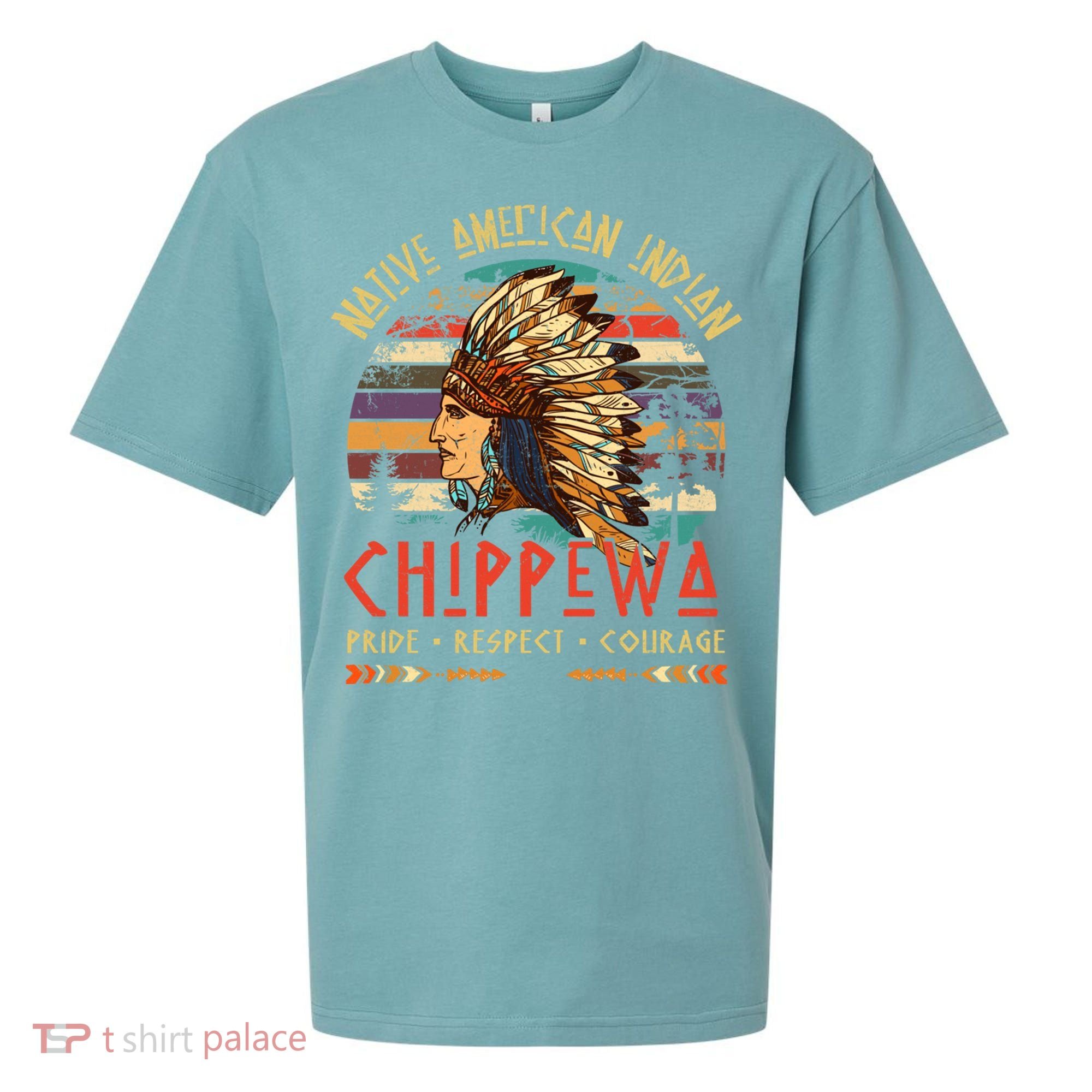Chippewa Native American Indian Pride Indigenous Tribe Sueded Cloud Jersey T-Shirt