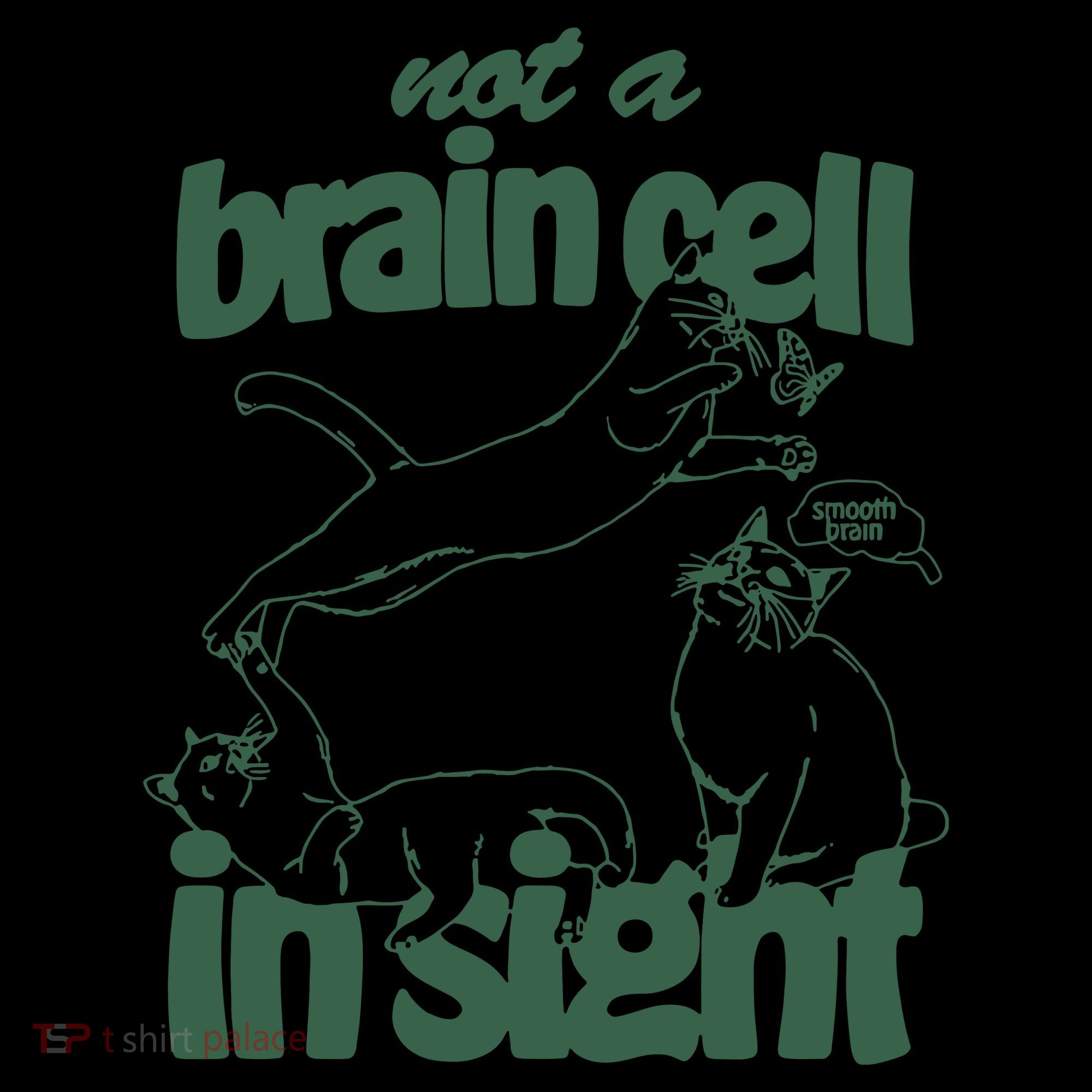 Cat Not A Brain Cell In Sight Backpack