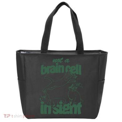 Cat Not A Brain Cell In Sight Tote Bag