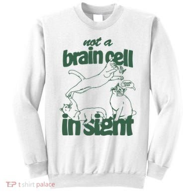 Cat Not A Brain Cell In Sight Sweatshirt