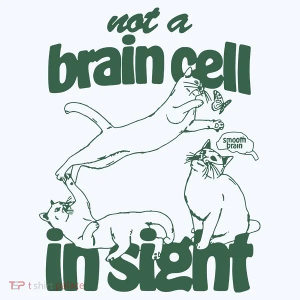 Cat Not A Brain Cell In Sight Bucket Hat