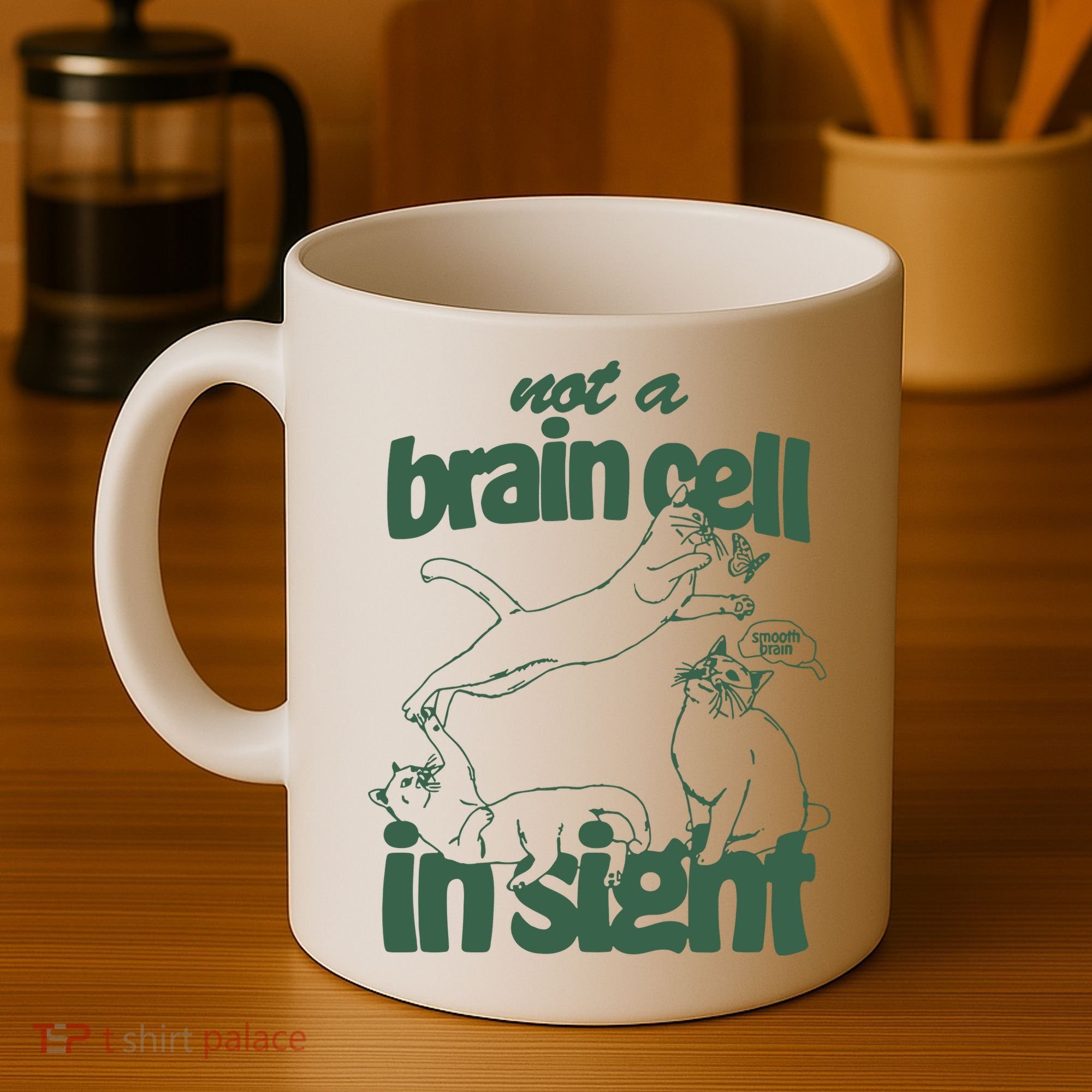 Cat Not A Brain Cell In Sight Coffee Mug