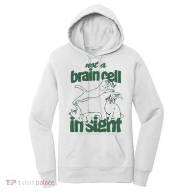 Cat Not A Brain Cell In Sight Women's Hoodie