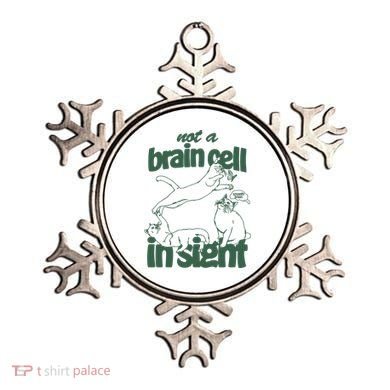 Cat Not A Brain Cell In Sight Ornament