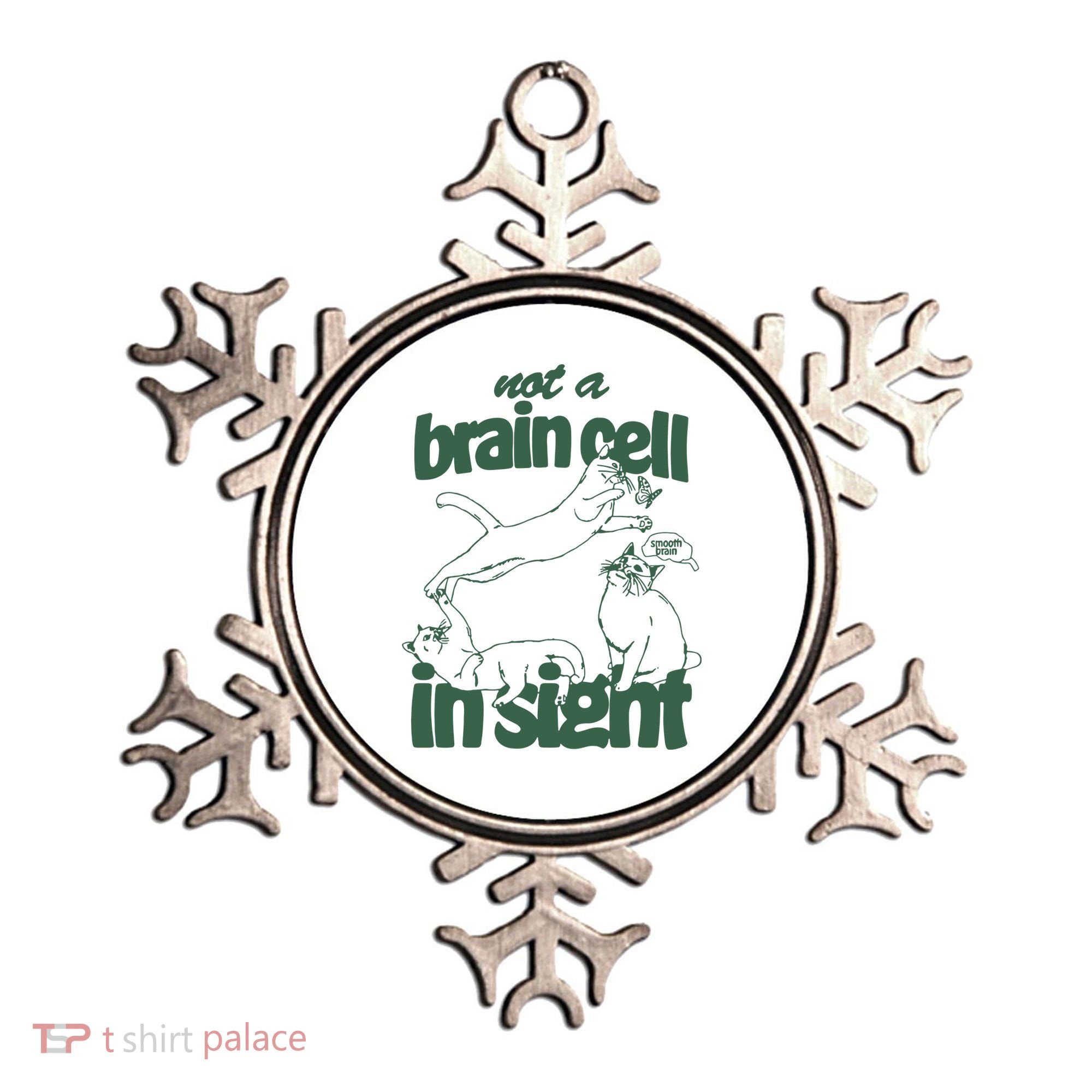 Cat Not A Brain Cell In Sight Ornament