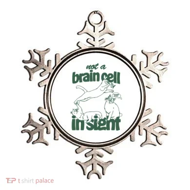 Cat Not A Brain Cell In Sight Ornament